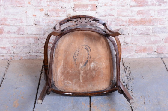Sillón Art Decó Restaurado, de Fischel, Haya, Pulido Renovado, Eslovaquia, Años 1900 – Sillones, Wood (photo 4 of 10)