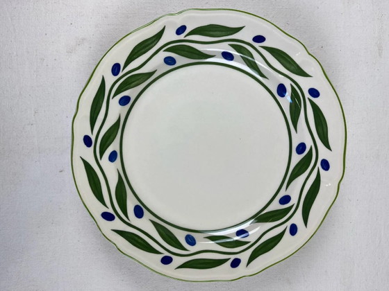 6 dekorierte Speiseteller – Geschirr, Porcelain, Vintage (photo 4 of 10)