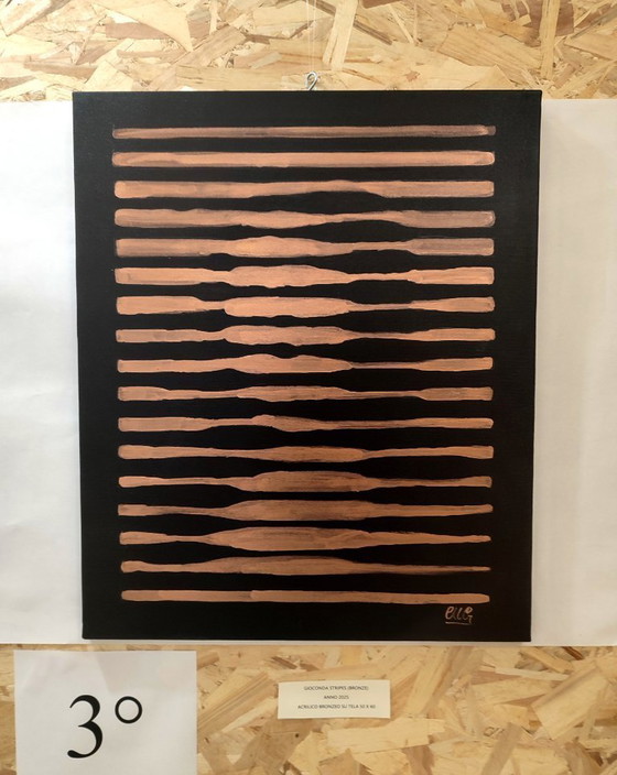 Image 1 of Walter Geraci - Gioconda Stripes (bronzo)