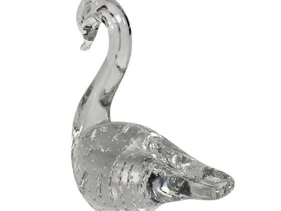Image 1 of Vintage - paperweight - Murano - transparant glas met ingesloten luchtbellen - 70's 