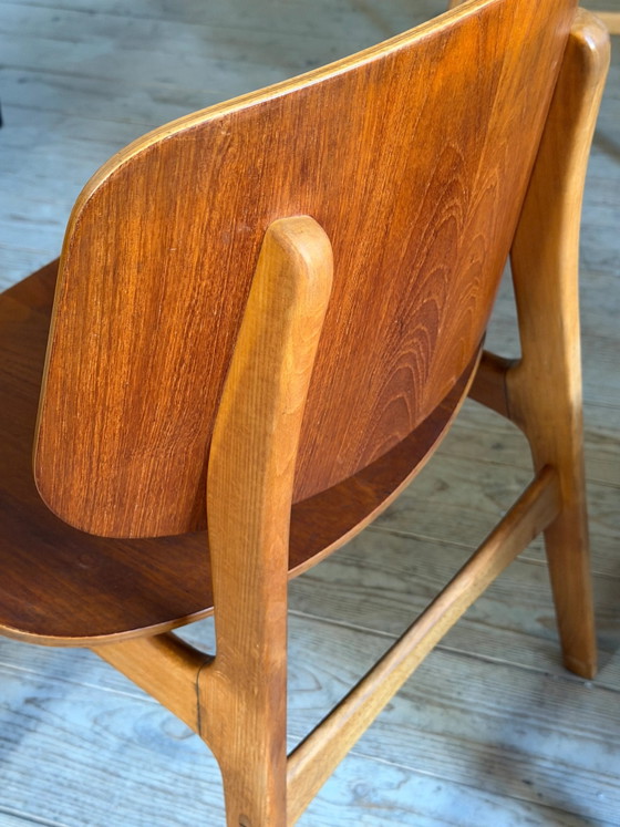 Sedie vintage danesi in teak di Borge Mogensen. – Sedie da pranzo, Scandinavian (photo 12 of 16)