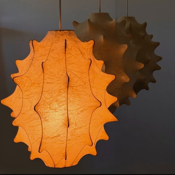 Image 1 of Set cocoon pendant lamp by Castiglioni