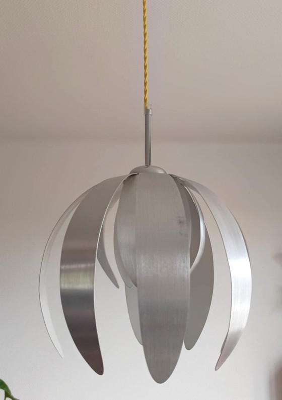 Image 1 of Suspension métal brossé style space age vintage 