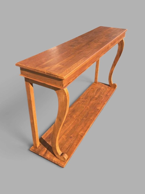 Bellissimo tavolino alto, cassettiera, dim. 170x40cm e 95cm di altezza., Console, Legno, Marrone (foto 5 di 5)