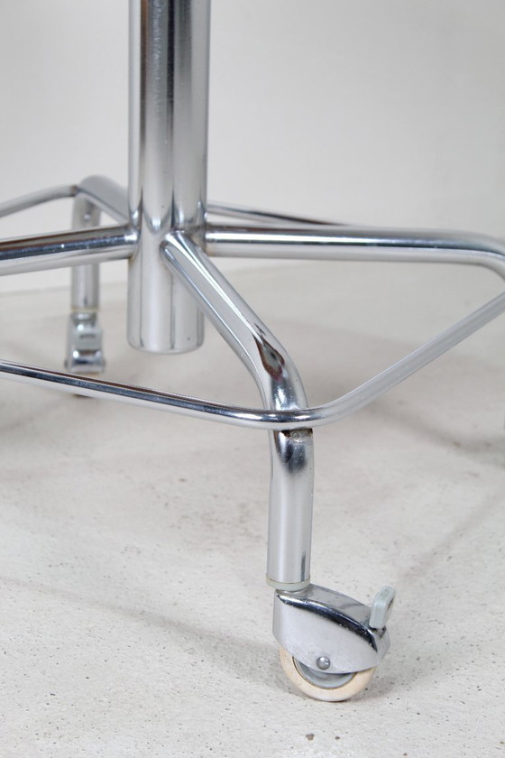 Image 1 of Red industrial vintage office chair