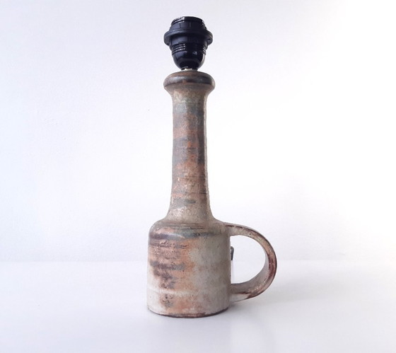 Image 1 of Mobach vintage ceramic lamp base, earth tones mcm lamp base