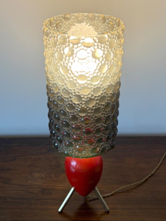 Mini lampe de table rétro vintage des années 50/60 – Bois (photo 5 of 9)