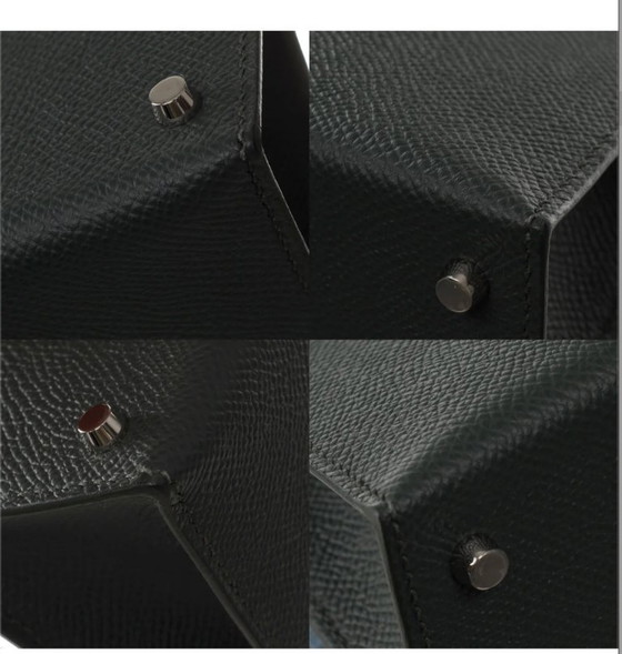 Image 1 of Sac HERMES Kelly Mini en Cuir Vert - 103497