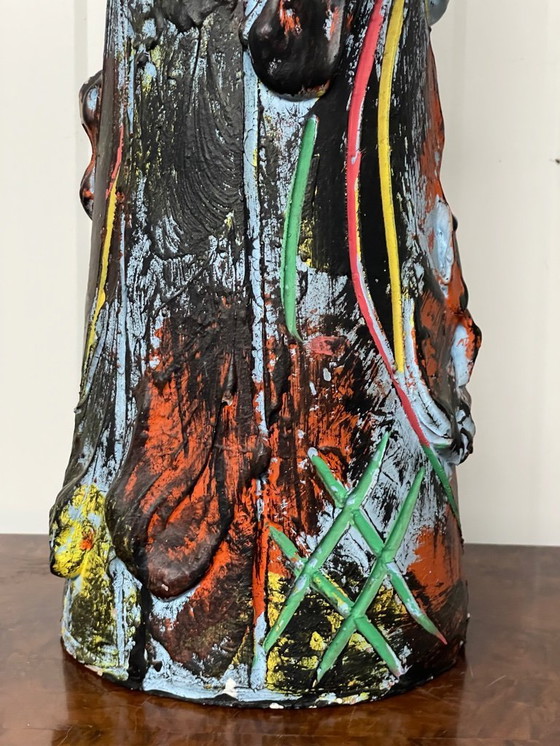 Image 1 of Un vaso vintage colorato extra large