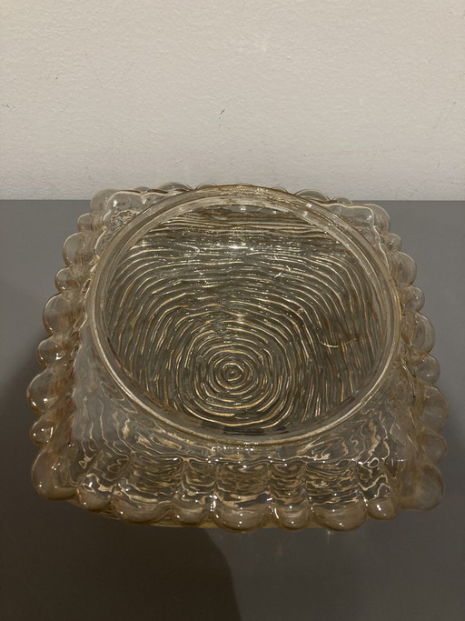 Vintage-Deckenleuchte aus Glashütte Limburg