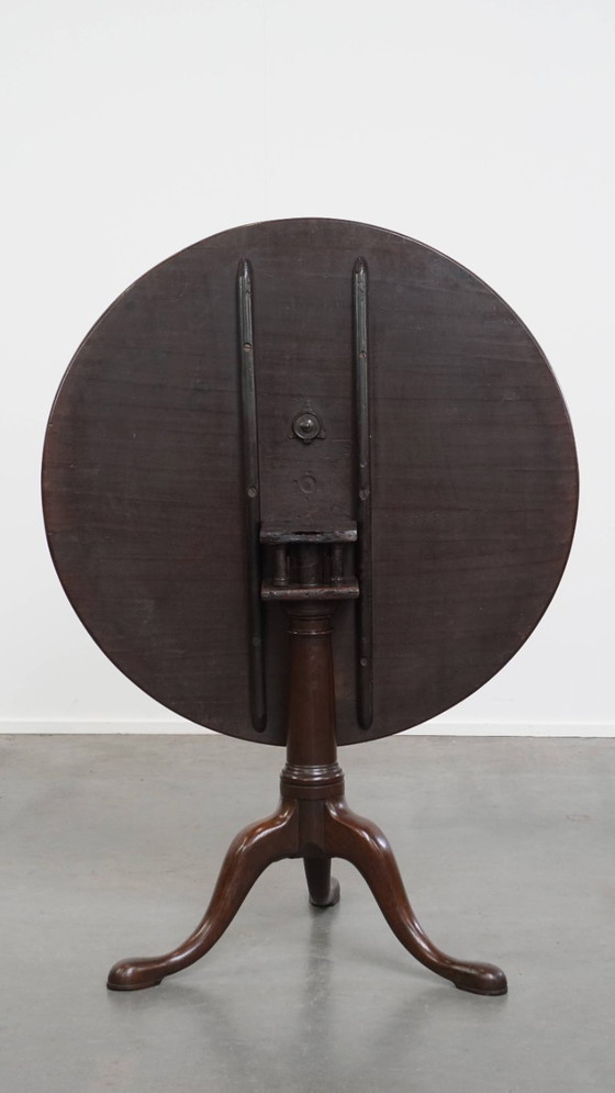 Image 1 of Antiker englischer Vogelkäfig mit drehbaren Beinen und kippbarer Tischplatte aus dem 18.