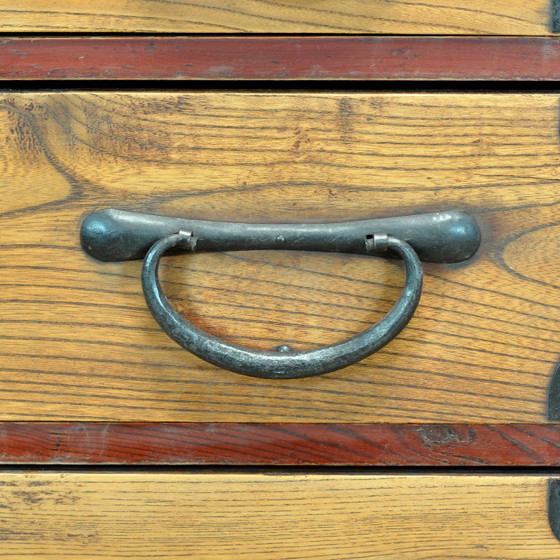 Japanese Tansu chest of drawers, circa 1870, Iron, Wood, Black (photo 13 of 18)