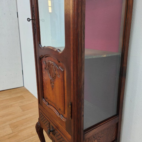 Image 1 of Vintage Antieke Vitrinekast Landelijke wandkast