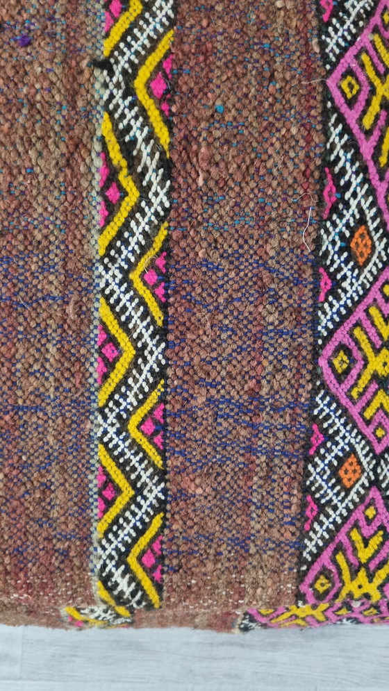 Image 1 of Kilim vintage pouf, moroccan pouf