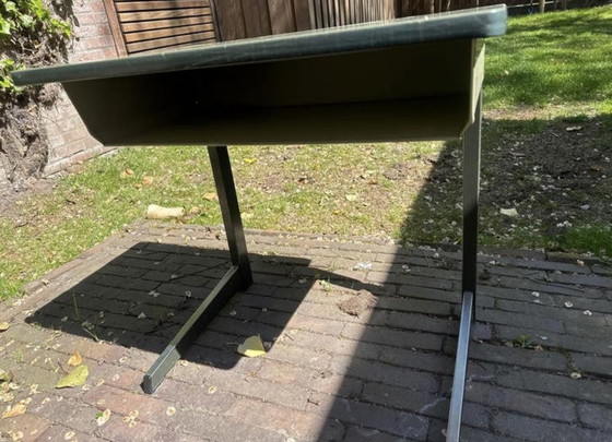 Image 1 of Retro schoolbankje met bijpassend stoeltje