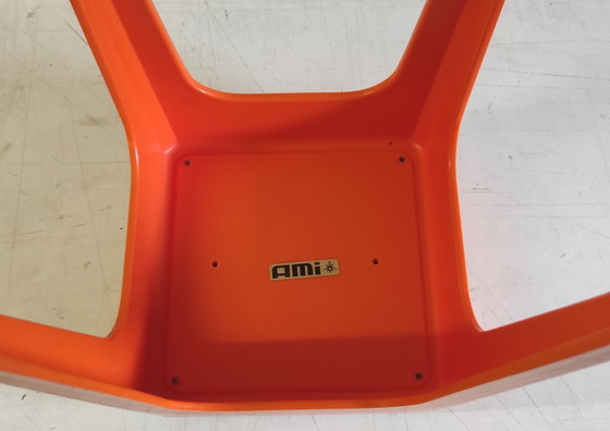 Image 1 of Vintage orange stool by Ami (France) - 1960s/70s