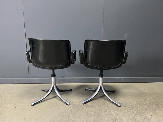 Image 1 of Osvaldo Borsani 'Modus'-stoelen voor Tecno, jaren 70 - set van 2