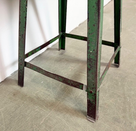 Image 1 of Green Industrial Workshop Stool, 1960s