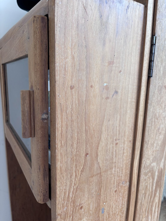 Image 1 of Teakhouten kast opknappen