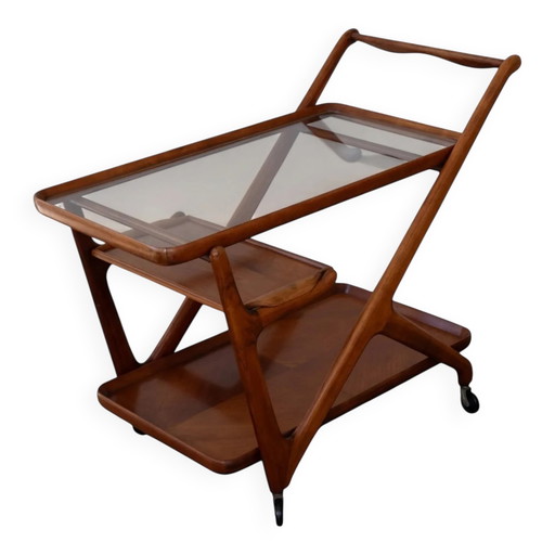 Serveerwagen van Cesare Lacca voor Cassina, jaren 50.