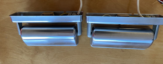 Image 1 of 2 wandlampjes verchroomd