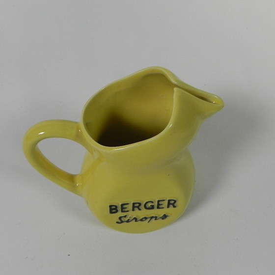 Image 1 of Gelbe Berger-Wasserkaraffe, Karaffe, 1950er Jahre