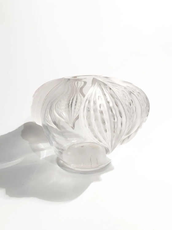 Vase en Cristal Lalique, Modèle San Diego, Années 1940 – Art Deco (photo 9 of 10)