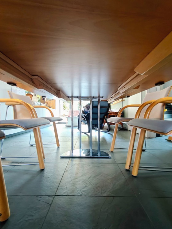Image 1 of Thonet table with 6 chairs