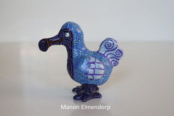 Unique 100% Handmade Dodo Figurine / Bird Art New, Sculpture, Ceramic, Blue, Hedendaags (photo 3 of 5)