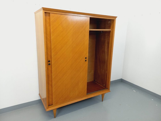 Image 1 of Vintage oak wardrobe from the 1960s