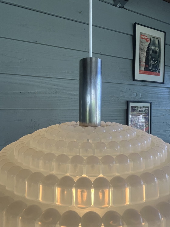 Image 1 of Lampada a sospensione Bubble vintage di grandi dimensioni dell'era spaziale Erco Leuchten,