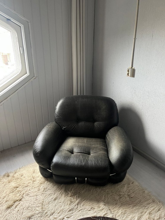 Vintage Design Fauteuil Adriano Piazzesi Okay Chair – Chaises longue, Skai (photo 4 of 6)