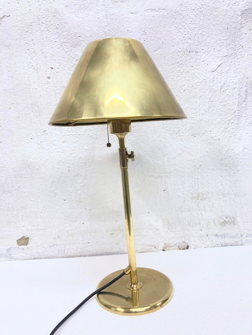 Florian Schulz Lesan lámpara de mesa de latón 70s 80s diseño