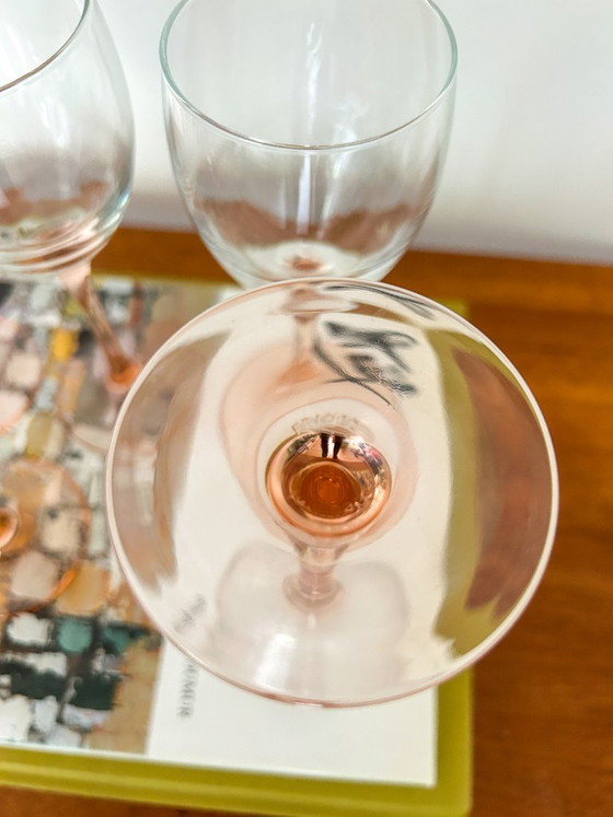 14x Vintage Champagneglas Roze Steel Luminarc France – Glazen & Karaffen (photo 3 of 5)
