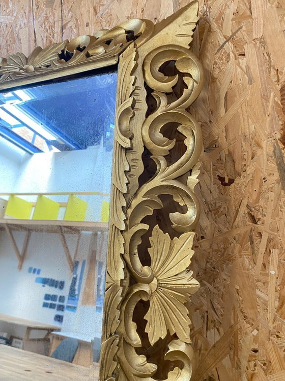 Image 1 of Gilded Wooden Mirror, 19th Century, 80cm x 100cm