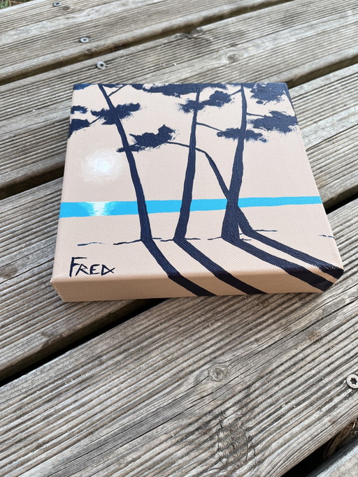Acrylic on 3D canvas 20x20cm