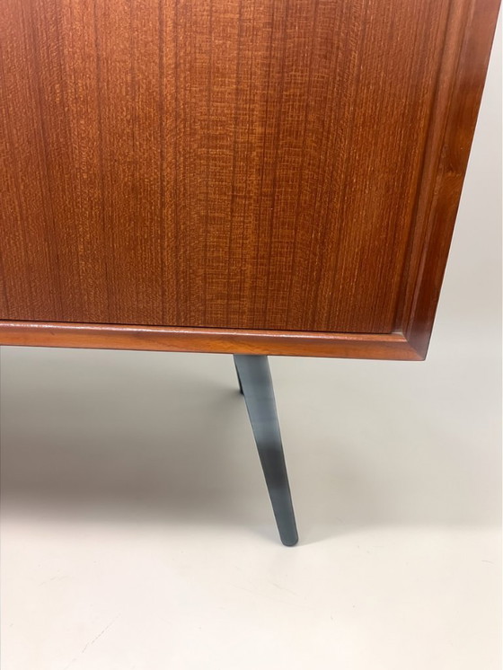 Image 1 of Mid Century Modern Teak Sideboard 1960s | German RT Furniture Cabinet Model 127 | Vintage Scandinavian Style Credenza
