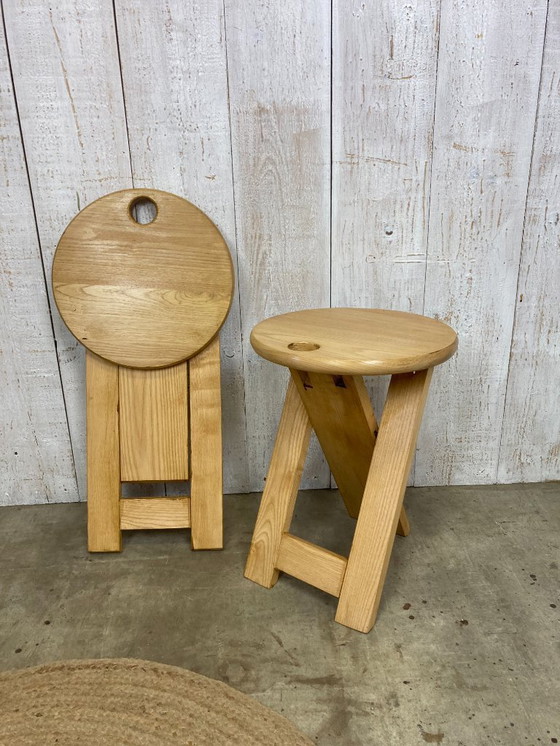 Image 1 of Par de taburetes plegables