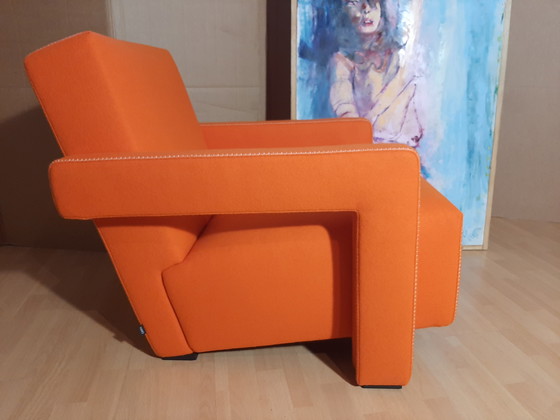 Image 1 of Cassina Utrecht 637 Nuovo mai usato in panno di lana Ruggine arancione (Serie 13L) Punto cavallo