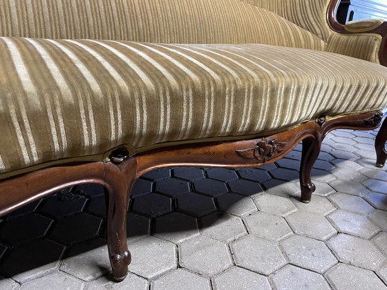 Image 1 of Conjunto de sofás Luis XV antiguos con 2 sillones