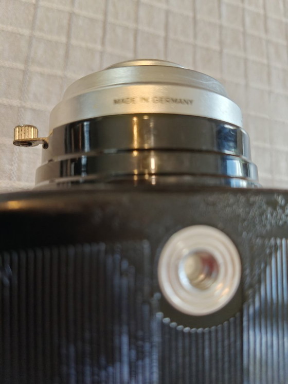 Ancien appareil photo Agfa – Photographies, Cuir, Métal (photo 7 of 11)