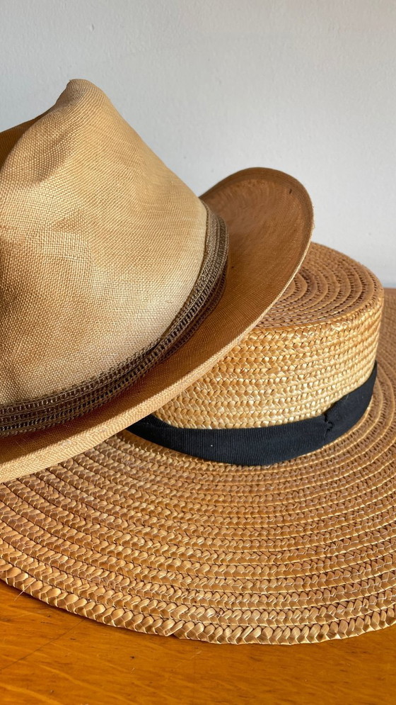 Image 1 of Déco CHAPEAUX de Paille Vintage