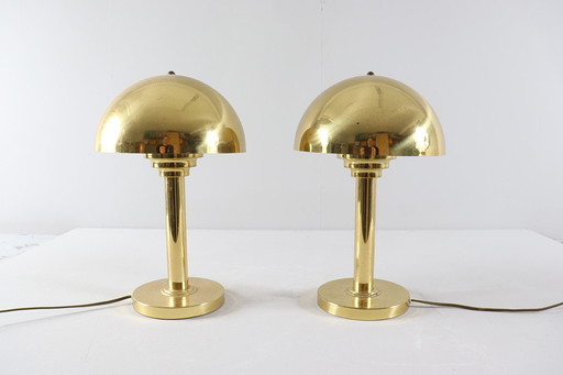 Art Deco style table lamps/plica lamps by WSB Germany, 1970s.