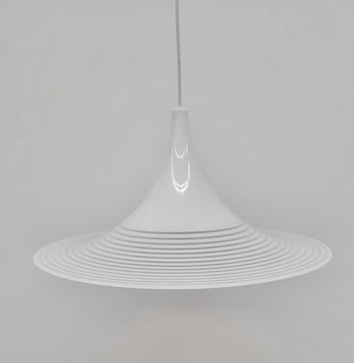 Lampada a sospensione vintage in lucite di Meblo Guzzini, anni '80