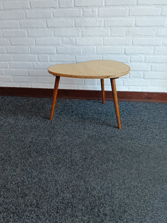 Wooden kidney-shaped side table from the 50s/60s (photo 6 of 15)