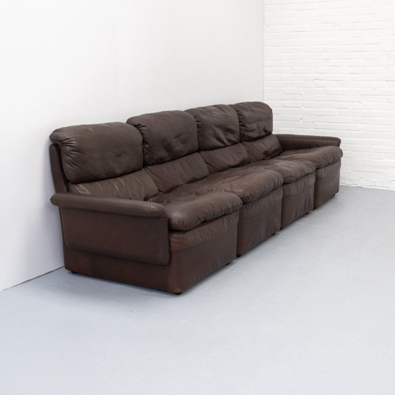 Image 1 of Sofá modular de cuero de los años 70