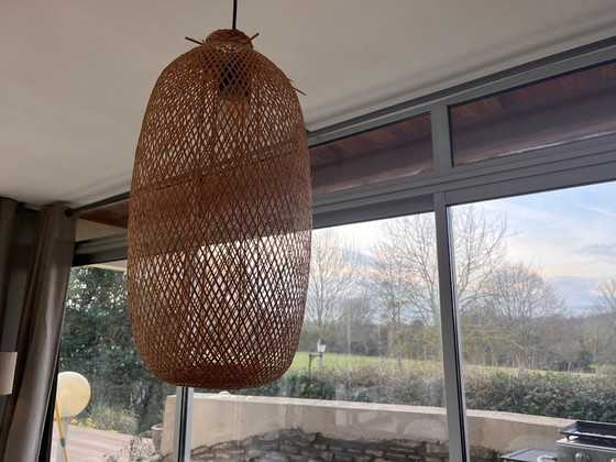 Image 1 of 2 lampade a sospensione in rattan Bloomingville