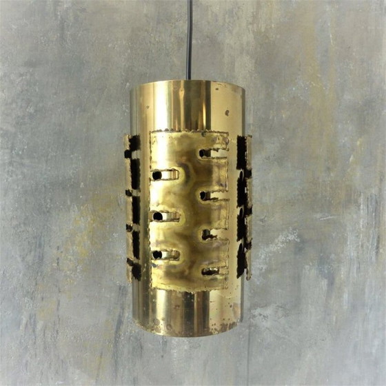 Image 1 of Vintage brutalist ceiling lamp by Svend Aage Holm Sørensen for Holm Sørensen and Co.