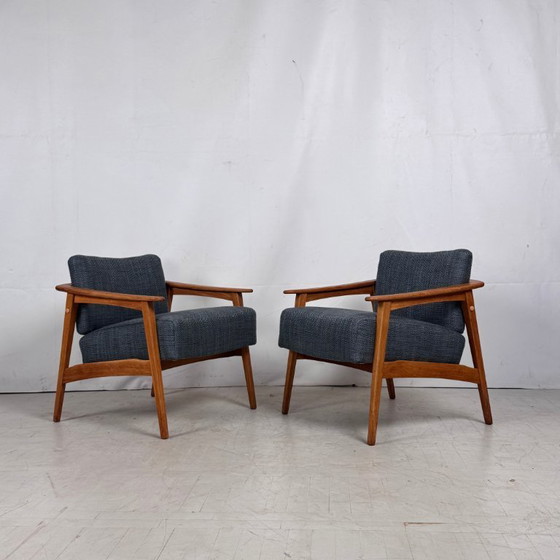 Image 1 of Pair of Fully Refurbished MCM Armchairs, 1960s – Mid-Century Modern