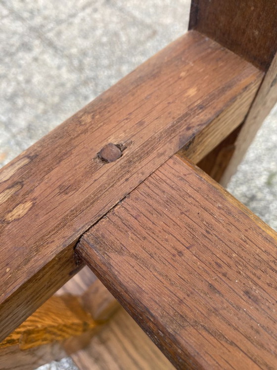 Solid Oak Wood Farmhouse Bench 220cm for Rustic 1950s Farmhouse Table – Benches (photo 10 of 17)